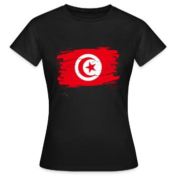 tunesien - Frauen T-Shirt - Schwarz - Vorne - AI Model Female 172 dark (172cm)