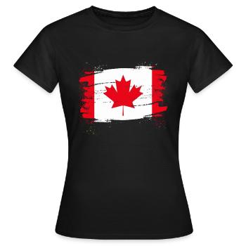 Kanada - Frauen T-Shirt - Schwarz - Vorne - AI Model Female 172 dark (172cm)