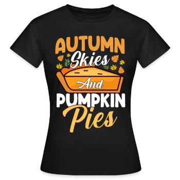 Automne - T-shirt Femme - noir - Devant - AI Model Female 172 dark (172cm)
