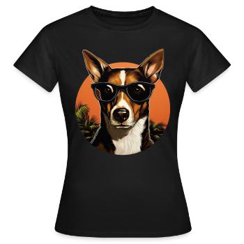 Basenji Cool - Basenji Hund - Frauen T-Shirt - Schwarz - Vorne - AI Model Female 172 dark (172cm)