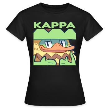 Kappa Emote - Desnes Citrus - Frauen T-Shirt - Schwarz - Vorne - AI Model Female 172 dark (172cm)