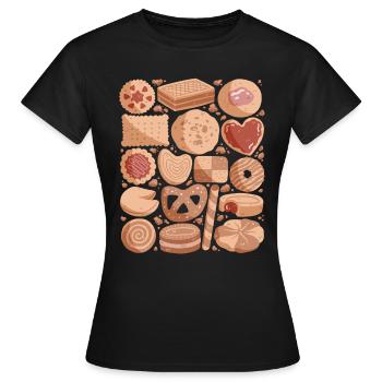 Biscuits - Women's T-Shirt - black - Front - AI Model Female 172 dark (172cm)
