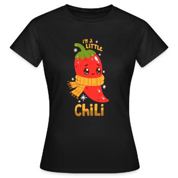 Chili Wortwitz - Frauen T-Shirt - Schwarz - Vorne - AI Model Female 172 dark (172cm)