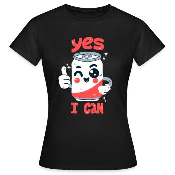 Dosen-Wortwitz - Frauen T-Shirt - Schwarz - Vorne - AI Model Female 172 dark (172cm)
