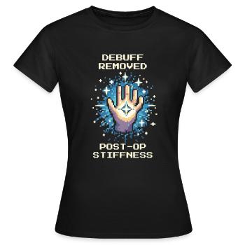 Ergothérapie Guérison Mobilité Rétro Pixel Art - T-shirt Femme - noir - Devant - AI Model Female 172 dark (172cm)