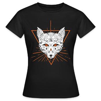 CAT CAT PET GIFT MIEZ CAT KITTEN - Women's T-Shirt - black - Front - AI Model Female 172 dark (172cm)