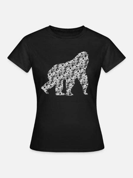 Gorillas Pattern Gorilla - Women's T-Shirt - black