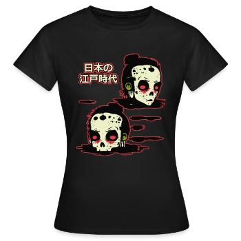 Japan's Edo period, the fate of the samurai - Women's T-Shirt - black - Front - AI Model Female 172 dark (172cm)