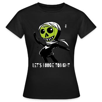 Let's do boogie tonight - Women's T-Shirt - black - Front - AI Model Female 172 dark (172cm)