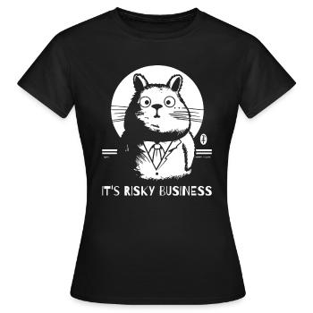 Activité dangereuse, hamsters - T-shirt Femme - noir - Devant - AI Model Female 172 dark (172cm)
