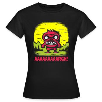 Kleiner Schlingel - Immer wütend - Frauen T-Shirt - Schwarz - Vorne - AI Model Female 172 dark (172cm)