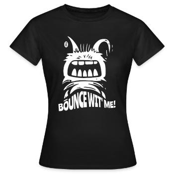 Saute avec moi, un petit monstre - T-shirt Femme - noir - Devant - AI Model Female 172 dark (172cm)