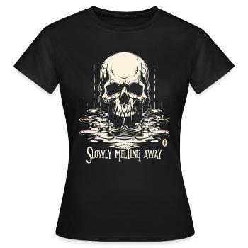 Vieillir et fondre lentement - T-shirt Femme - noir - Devant - AI Model Female 172 dark (172cm)