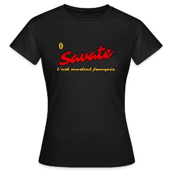 Die französische Kampfkunst: Savate - Frauen T-Shirt - Schwarz - Vorne - AI Model Female 172 dark (172cm)