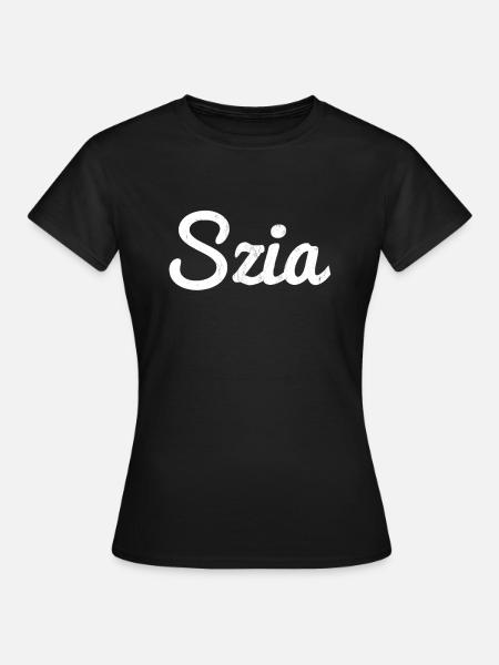 Hungarian Szia Greeting - Women's T-Shirt - black