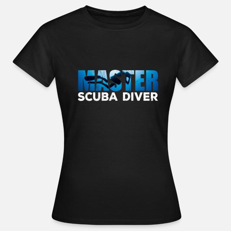 Master Scuba Diver For Dive Addicts - Women's T-Shirt - black
