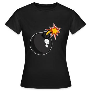 Bombe - T-shirt Femme - noir - Devant - AI Model Female 172 dark (172cm)