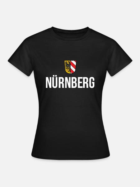 Nürnberg Deutschland Deutsche Flagge Touristen Souvenir - Frauen T-Shirt - Schwarz