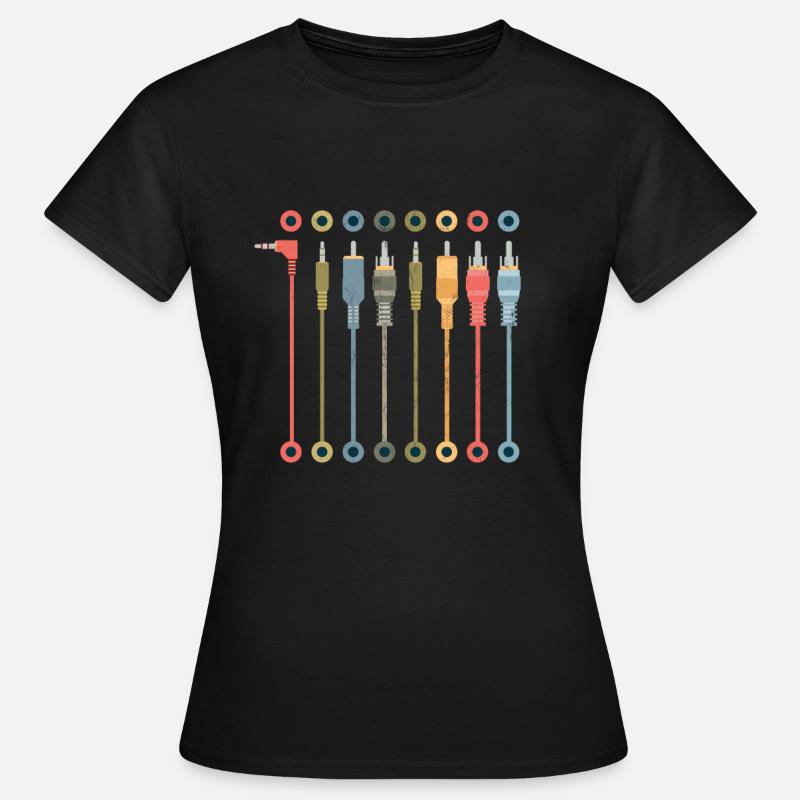 Patch Bay For Audio Nerds, Audio Engineer, - Women's T-Shirt - black