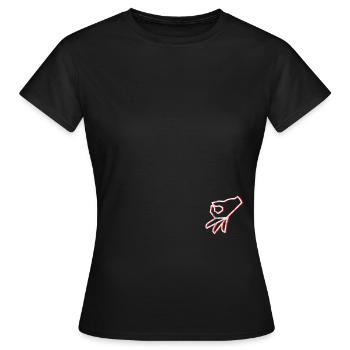 Das Kreisspiel - Gotcha Punch Shoulder Game Syke - Frauen T-Shirt - Schwarz - Vorne - AI Model Female 172 dark (172cm)