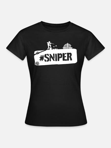 #SNIPER - Frauen T-Shirt - Schwarz
