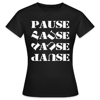 Pause Danse - T-shirt Femme - noir - Devant - AI Model Female 172 dark (172cm)