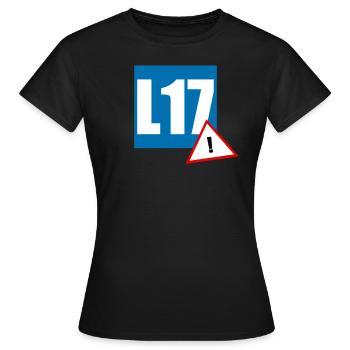 L17 Autofahrer - Frauen T-Shirt - Schwarz - Vorne - AI Model Female 172 dark (172cm)