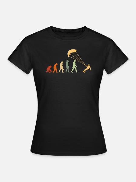 Evolution des Drachens - Frauen T-Shirt - Schwarz