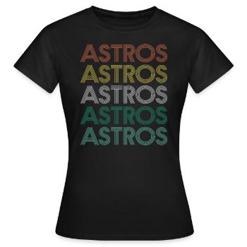 Astros - T-shirt Femme - noir - Devant - AI Model Female 172 dark (172cm)