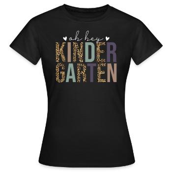 Oh Hey L'école Maternelle - T-shirt Femme - noir - Devant - AI Model Female 172 dark (172cm)