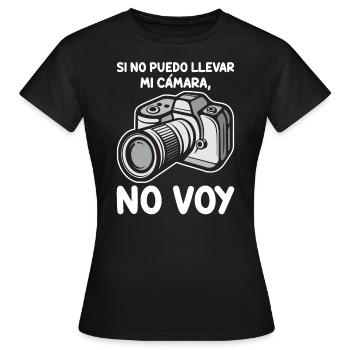 Si Je Ne Peux Pas Apporter Ma Caméra - T-shirt Femme - noir - Devant - AI Model Female 172 dark (172cm)
