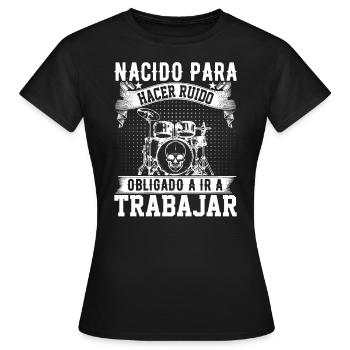 Né Pour Faire Du Bruit - T-shirt Femme - noir - Devant - AI Model Female 172 dark (172cm)