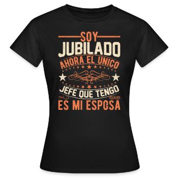 Je Suis Retraité - T-shirt Femme - noir - Devant - AI Model Female 172 dark (172cm)