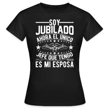 Je Suis Retraité - T-shirt Femme - noir - Devant - AI Model Female 172 dark (172cm)
