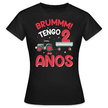 Brummm J'ai 2 ans - T-shirt Femme - noir - Devant - AI Model Female 172 dark (172cm)