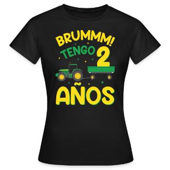 Brummm J'ai 2 ans - T-shirt Femme - noir - Devant - AI Model Female 172 dark (172cm)