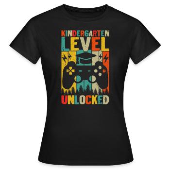 Niveau De La Maternelle Déverrouillé - T-shirt Femme - noir - Devant - AI Model Female 172 dark (172cm)
