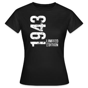 Edition Limitée De 1943 - T-shirt Femme - noir - Devant - AI Model Female 172 dark (172cm)