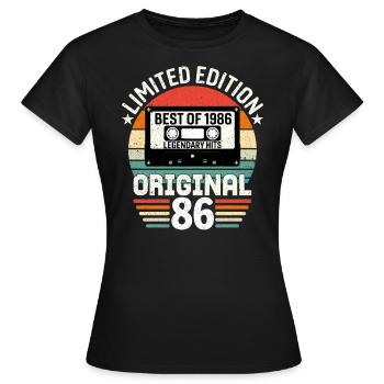 Édition Limitée Du Meilleur De L'original De 1986 - T-shirt Femme - noir - Devant - AI Model Female 172 dark (172cm)