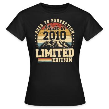 Aged to perfection Made in 2010 - Women's T-Shirt - black - Front - AI Model Female 172 dark (172cm)