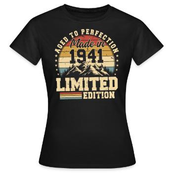 Aged to perfection Made in 1941 - Women's T-Shirt - black - Front - AI Model Female 172 dark (172cm)