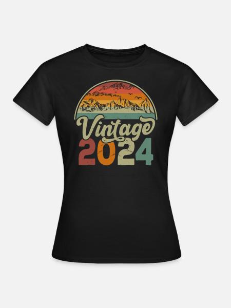 Vintage 2024 - T-shirt Femme - noir