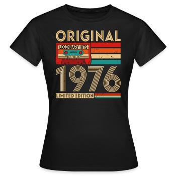 Succès Légendaires Originaux Le Meilleur De 1976 - T-shirt Femme - noir - Devant - AI Model Female 172 dark (172cm)