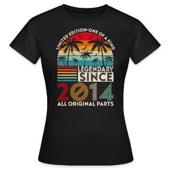 Légendaire Depuis 2014 Toutes Les Pièces D'origine - T-shirt Femme - noir - Devant - AI Model Female 172 dark (172cm)