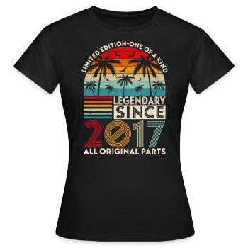 Légendaire Depuis 2017 Toutes Les Pièces D'origine - T-shirt Femme - noir - Devant - AI Model Female 172 dark (172cm)