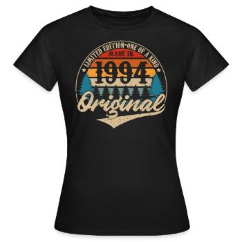 Fabriqué En 1994 Original - T-shirt Femme - noir - Devant - AI Model Female 172 dark (172cm)