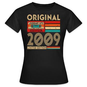 Original Legendary Hits Das Beste von 2009 - Frauen T-Shirt - Schwarz - Vorne - AI Model Female 172 dark (172cm)