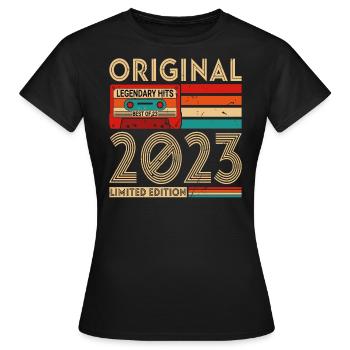 Original legendäre Hits Das Beste von 2023 - Frauen T-Shirt - Schwarz - Vorne - AI Model Female 172 dark (172cm)