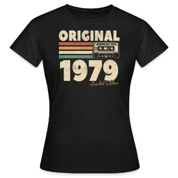 Legendäre Hits 1979 - Frauen T-Shirt - Schwarz - Vorne - AI Model Female 172 dark (172cm)