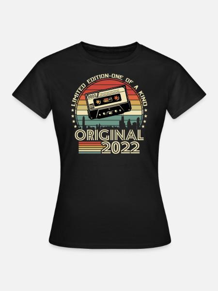 Retro B-Day Gift '22 - Frauen T-Shirt - Schwarz